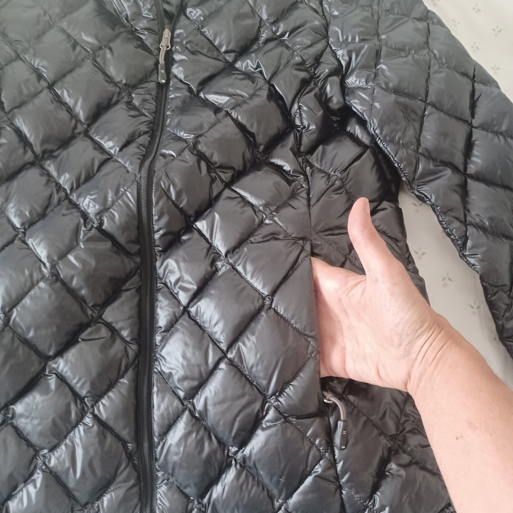 32 Degree Light Weight Puffer Puffy Jacket Women M Down Filled Packable Black - Picture 7 of 12